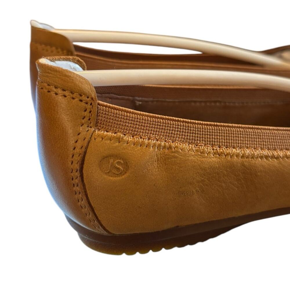 NIB Josef Seibel Leather Tan Ballet Flats Women's Size 36 US 5.5 M German Made - Picture 7 of 10